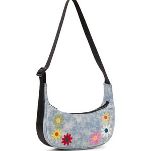 No Boundaries Juniors Crossbody Hobo Handbag, Denim